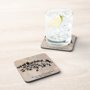 The Great Hunt Petroglyph Panel Coaster
