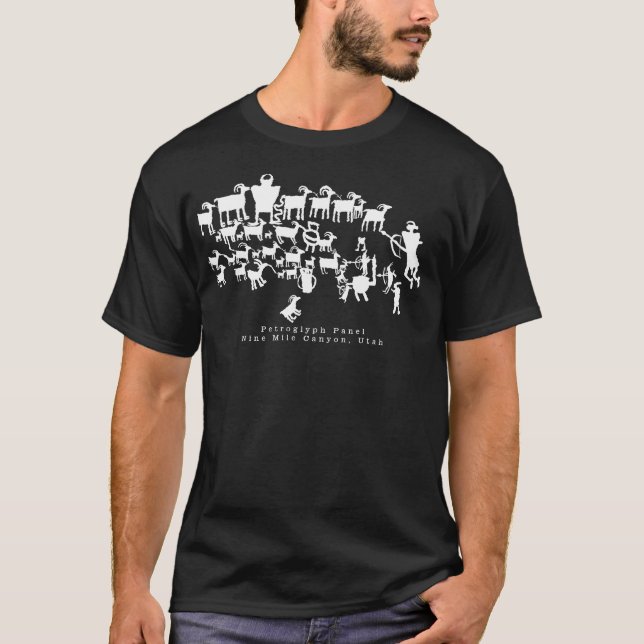 The Great Hunt Petroglyph Panel T-Shirt (Front)