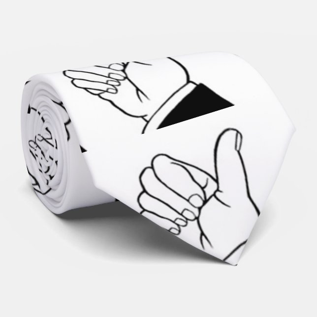 ***THE GREAT ITALIAN GESTURE*** TIE (Rolled)