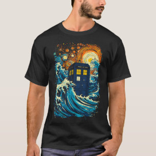 The Great Kanagawa Wave And The Blue Box T-Shirt