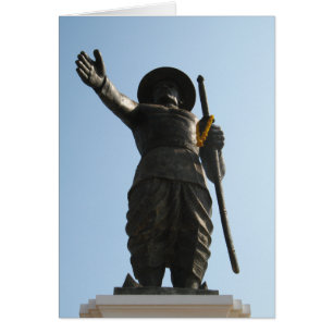 The Great King Anouvong ... Vientiane, Laos Card