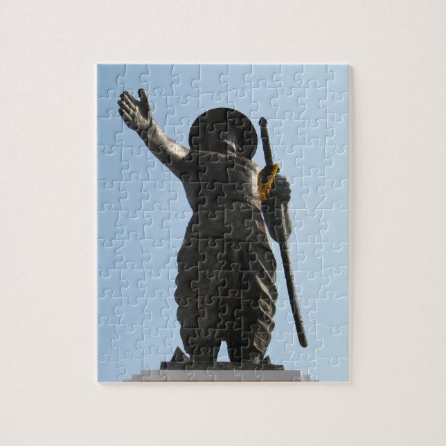 The Great King Anouvong ... Vientiane, Laos Jigsaw Puzzle (Vertical)