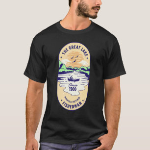 The Great Lake Wishfully Retired Fisherman T-Shirt
