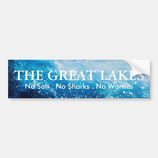 The Great Lakes Bumper Sticker (Front)