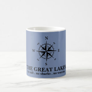 The Great Lakes Nautical compass Coffee Mug