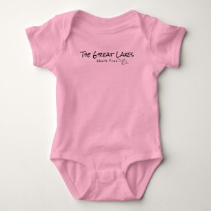 The Great Lakes - shark free Baby Bodysuit
