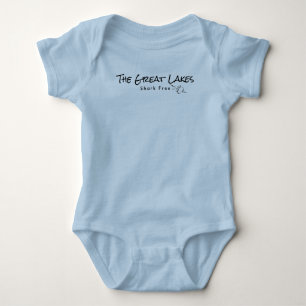 The Great Lakes - shark free Baby Bodysuit