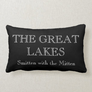 The Great Lakes -smitten with the Mitten Lumbar Cushion