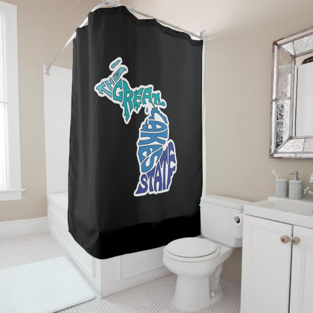 The Great Lakes State - Michigan Shower Curtain (In Situ)