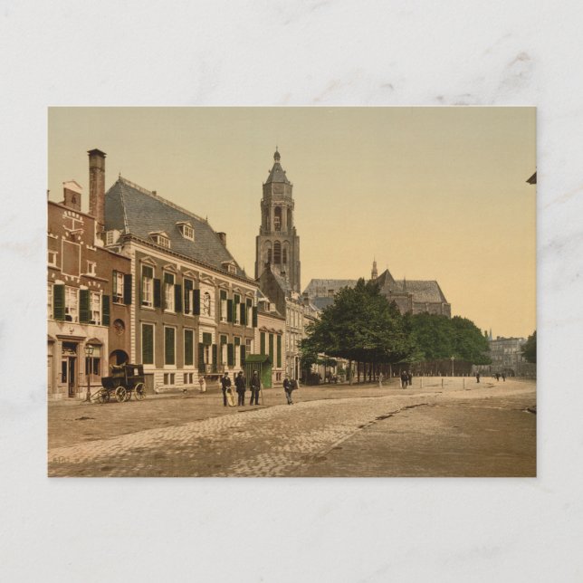 The Great Market, Arnhem, Netherlands Postcard (Front)