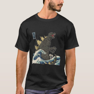 The Great Monster Off Kanagawa Teamgodzilla Wave T-Shirt