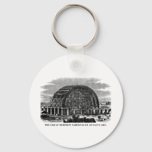 The Great Mormon Tabernacle at Salt Lake Key Ring