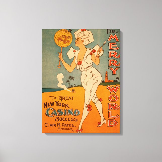 The Great New York Casino Success Theatre Canvas Print (Front)