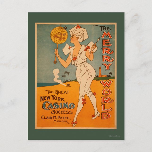The Great New York Casino Success Theatre Postcard (Front)