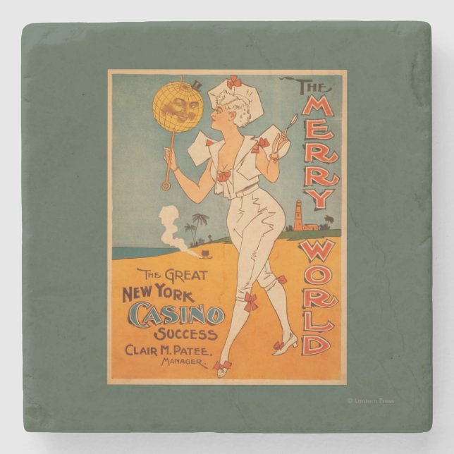 The Great New York Casino Success Theatre Stone Coaster (Front)