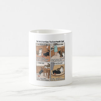 The Great Noodle Caper Cat Comic Coffee Mug