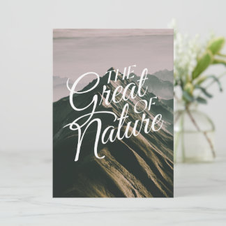 the great of nature holiday card