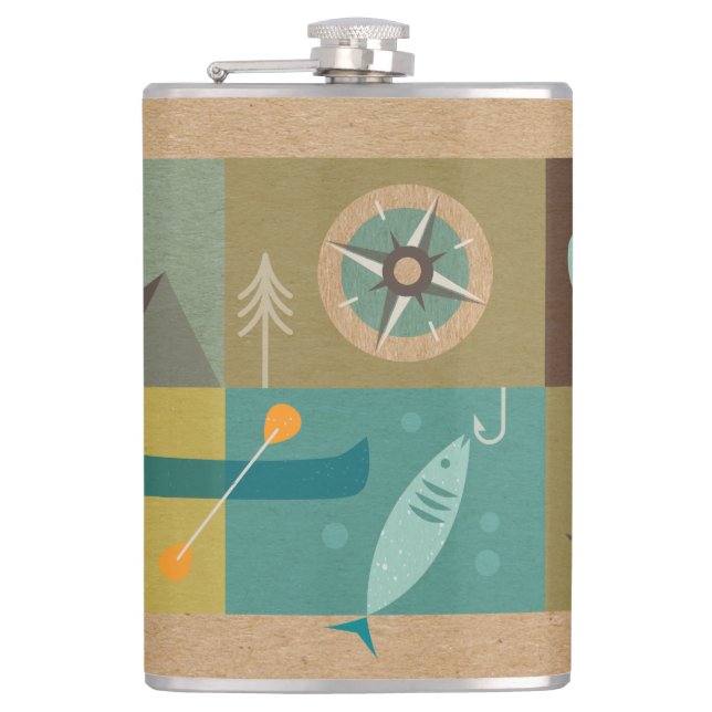 The Great outdoors Hip Flask (Front)