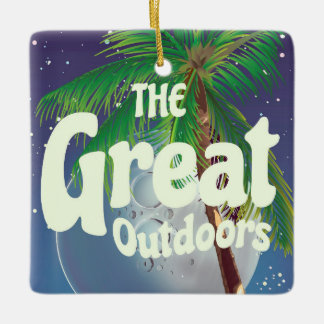 The Great Outdoors Palm and Moon Ceramic Tree Decoration