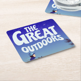 The Great Outdoors. Square Paper Coaster
