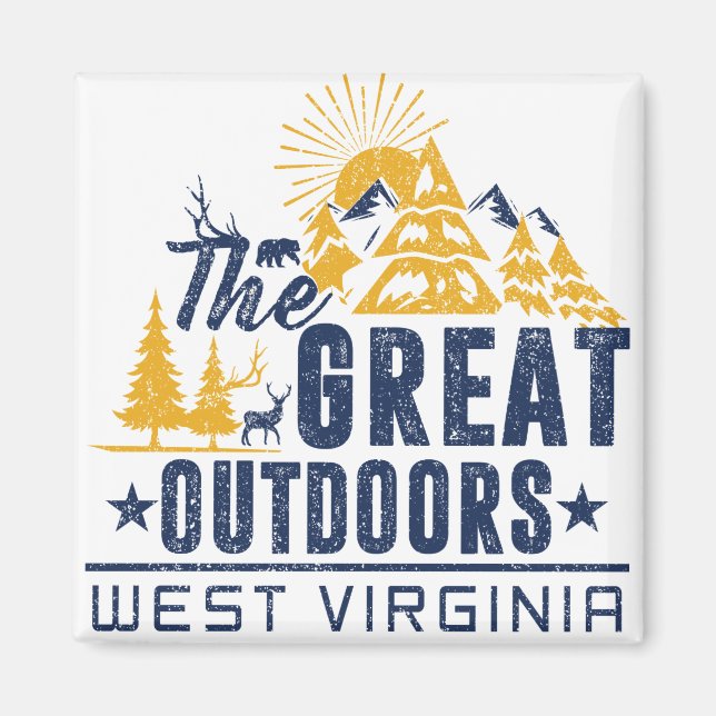 The Great Outdoors West Virginia Magnet (Front)