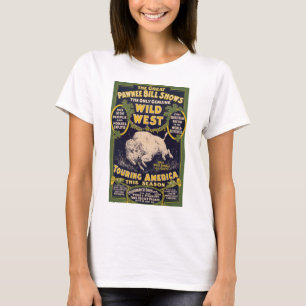 The Great Pawnee Bill Shows, Vintage Circus Poster T-Shirt