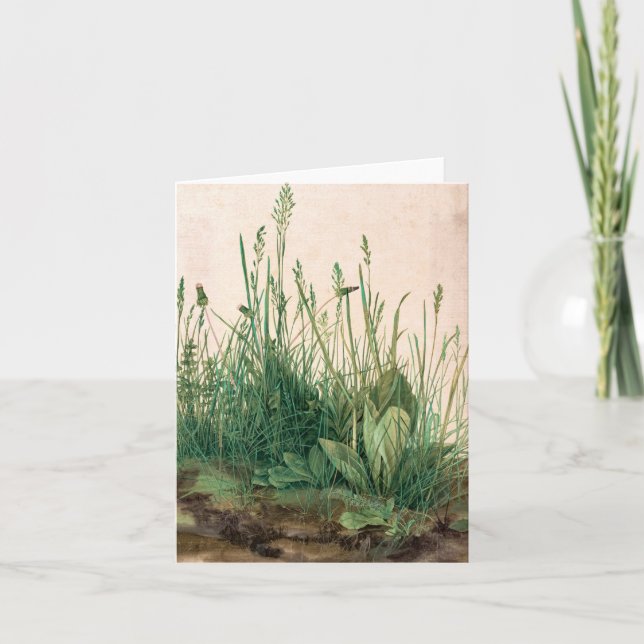 The Great Piece of Turf by Albrecht Durer Thank You Card (Front)