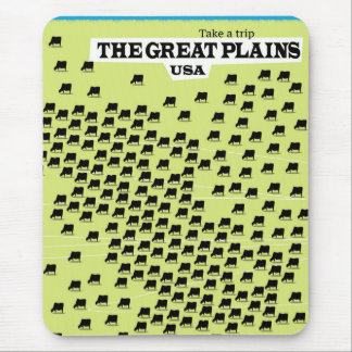 The Great Plains USA travel poster. Mouse Mat