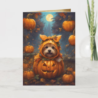The Great Pumpkin Pup, Cute Halloween Greeting Card
