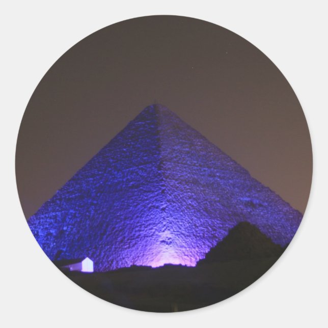 The Great Pyramid Classic Round Sticker (Front)