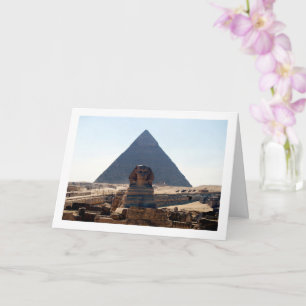 The Great Pyramid Of Giza And Sphinx, Cairo Card