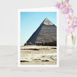The Great Pyramid Of Giza, Cairo, Egypt Card