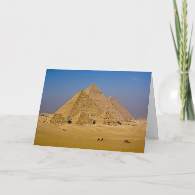 The Great Pyramids of Giza, Egypt Card (Front)