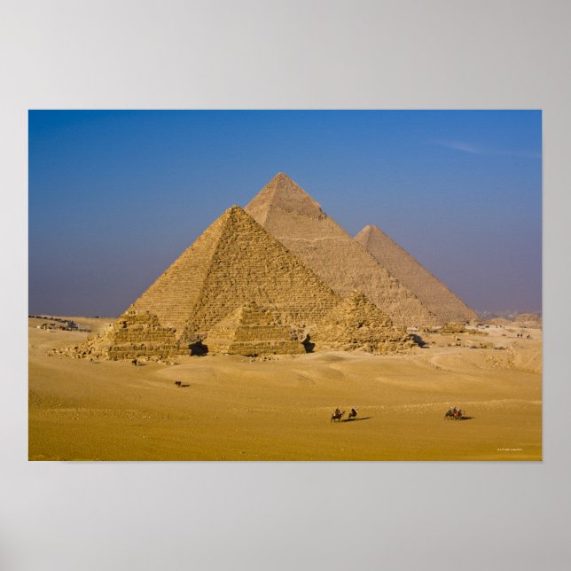 The Great Pyramids of Giza, Egypt Poster (Front)