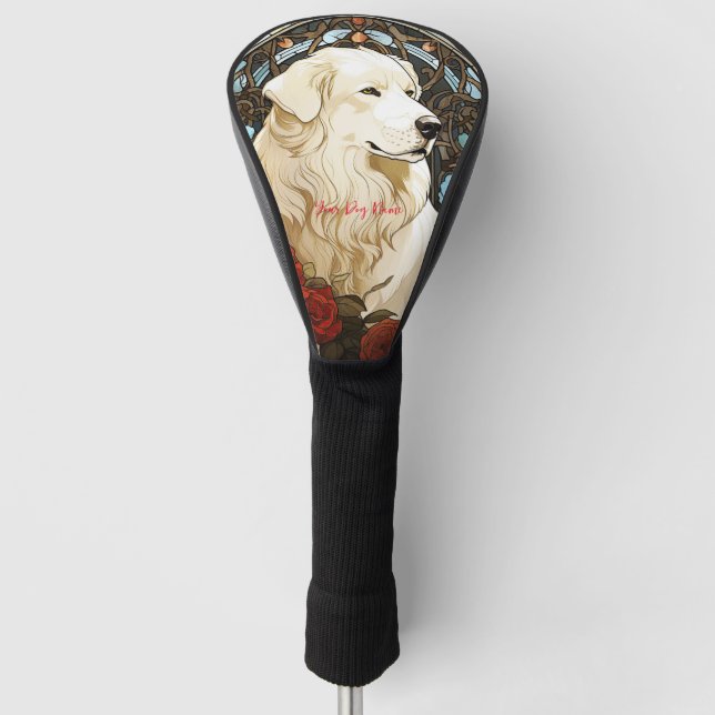 The Great Pyrenees Dog 001 - Natalia Mucha Golf Head Cover (Front)