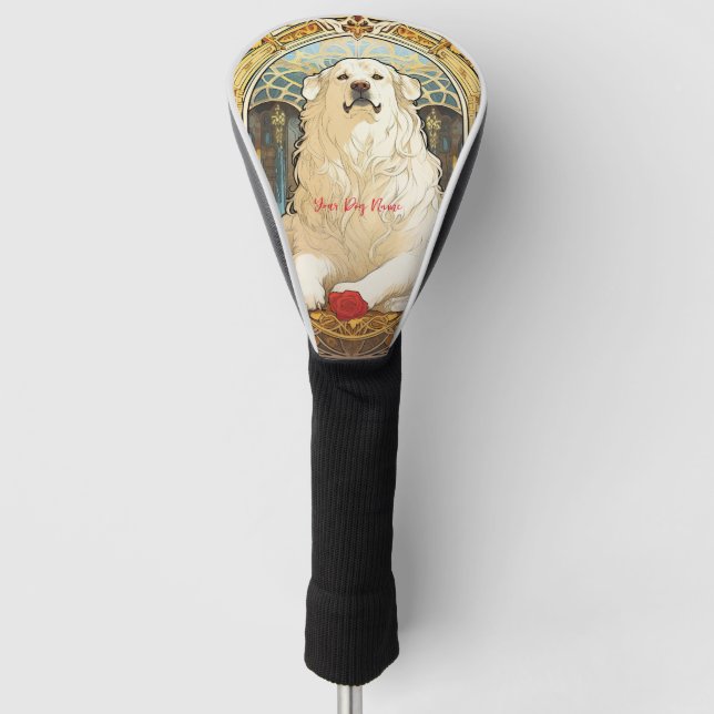 The Great Pyrenees Dog 002 - Natalia Mucha Golf Head Cover (Front)