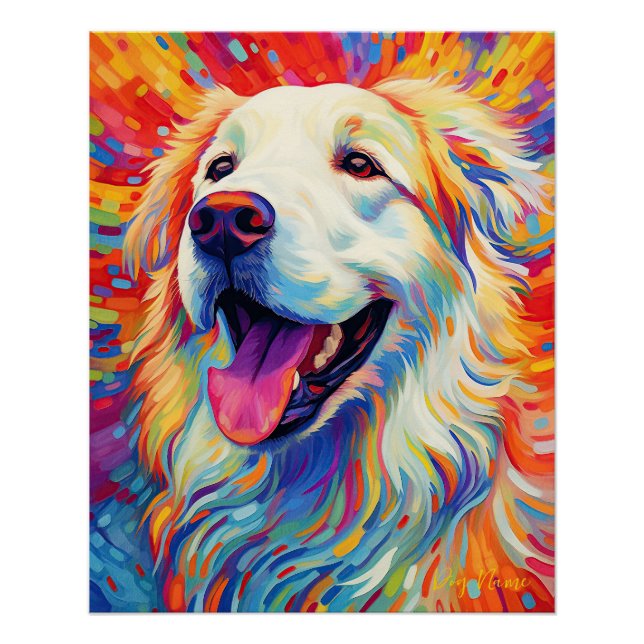 The Great Pyrenees Dog 005 - Zetton Ziana Poster (Front)