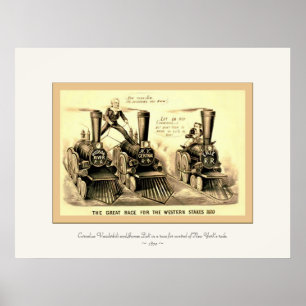 The Great Race for the Western Stakes ~ 1870 Poster