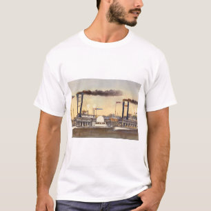 The Great Race on the Mississippi_Engravings T-Shirt