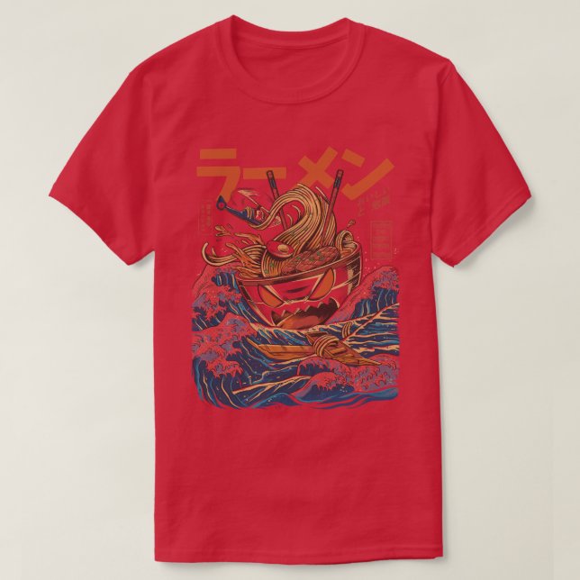 The Great Ramen off Kanagawa  T-Shirt (Design Front)