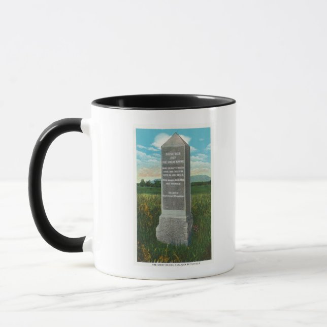 The Great Ravine of the Saratoga Battlefield Mug (Left)