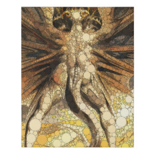 The Great Red Dragon by After William Blake Faux Canvas Print