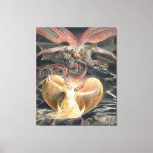 The Great Red Dragon & Woman Clothed with the Sun Canvas Print