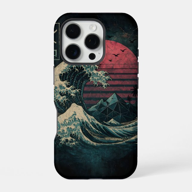 The Great Retro Wave Classic iPhone Case (Back)