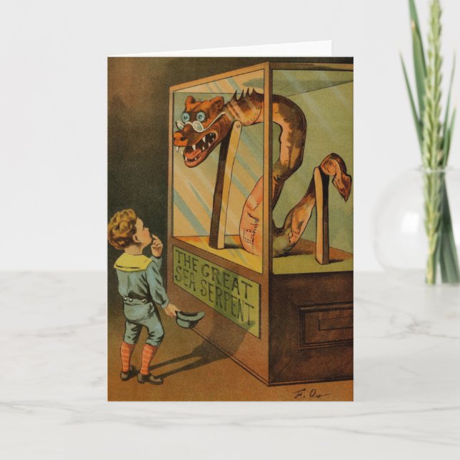 "The Great Sea Serpent" Greeting Card (Front)