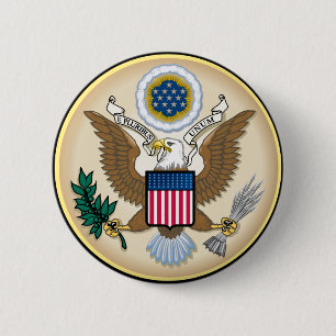 The Great Seal 6 Cm Round Badge