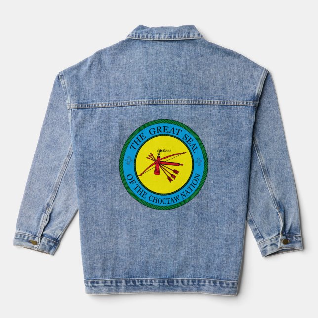 The Great Seal of Choctaw Nation of Oklahoma Denim Jacket (Back)