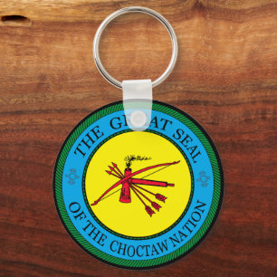 The Great Seal of Choctaw Nation of Oklahoma Key Ring