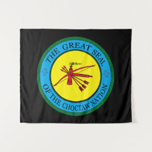 The Great Seal of Choctaw Nation of Oklahoma Tapestry