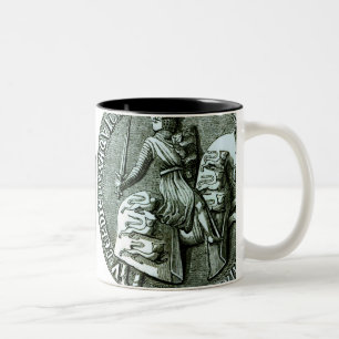 The Great Seal of Edward I Two-Tone Coffee Mug
